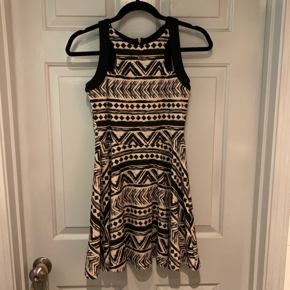 Skater dress with cut out back